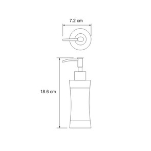 Дозатор для жидкого мыла настольный Wasser Kraft K-7599
